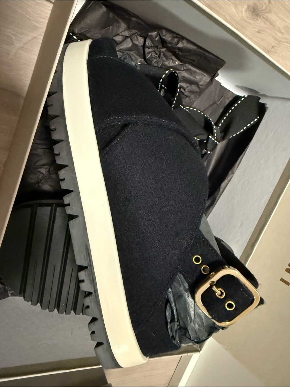 Marni Black Canvas Crisscross Slingback Sandals with White Midsole - Picture 3 of 6